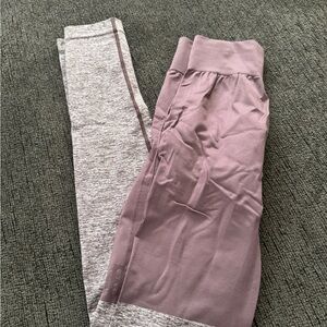 Gymshark Women’s S Lavender and Heather Gray Leggings